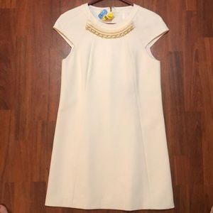 ZOE BEADING PLEATED DRESS